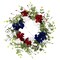 Northlight Hydrangea and Eucalyptus Patriotic Artificial Wreath - 20"